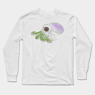 Genderqueer Flag Spotted Octopus Long Sleeve T-Shirt